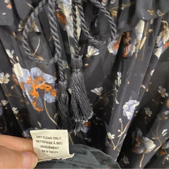 Ulla Johnson Floral Mini Dress - Black and White - Picture 8 of 9